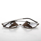 Copper Steampunk Sunglass with Folding Side Shields - Bram 5 - Copper / Brown Lens