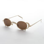 90s Oval Goth Steampunk Vintage Sunglass - Byron