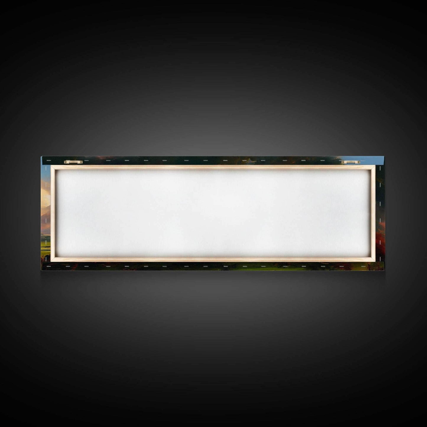 The Dark Tower, Ready To Hang Canvas Print, Panoramic Art, High Fantasy Concept Art - 10x30 Inches / Gallery Wrap Canvas - Ready To Hang