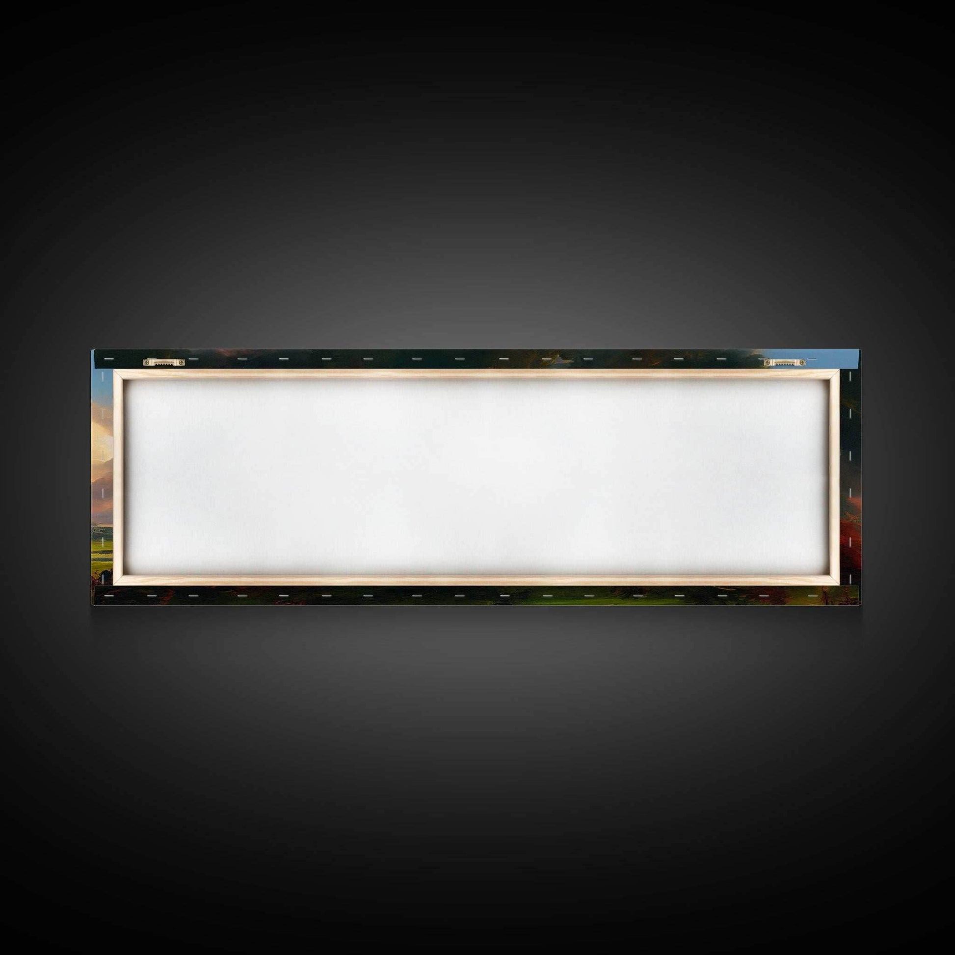 The Dark Tower, Ready To Hang Canvas Print, Panoramic Art, High Fantasy Concept Art - 10x30 Inches / Gallery Wrap Canvas - Ready To Hang