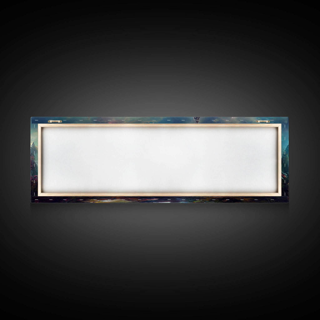 High Fantasy Forest Wall Art, Ready To Hang Canvas Print, Panoramic Art, Fantasy RPG Concept Art - 10x30 Inches / Gallery Wrap Canvas - Ready To Hang