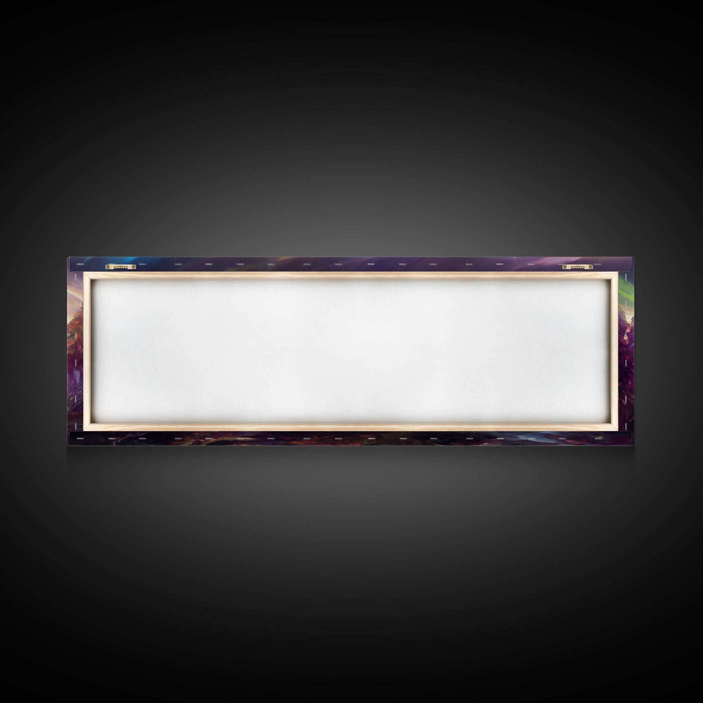 RPG Art, High Fantasy Forest Wall Art, Ready To Hang Canvas Print, Panoramic Art, Fantasy RPG Concept Art - 10x30 Inches / Gallery Wrap Canvas - Ready To Hang