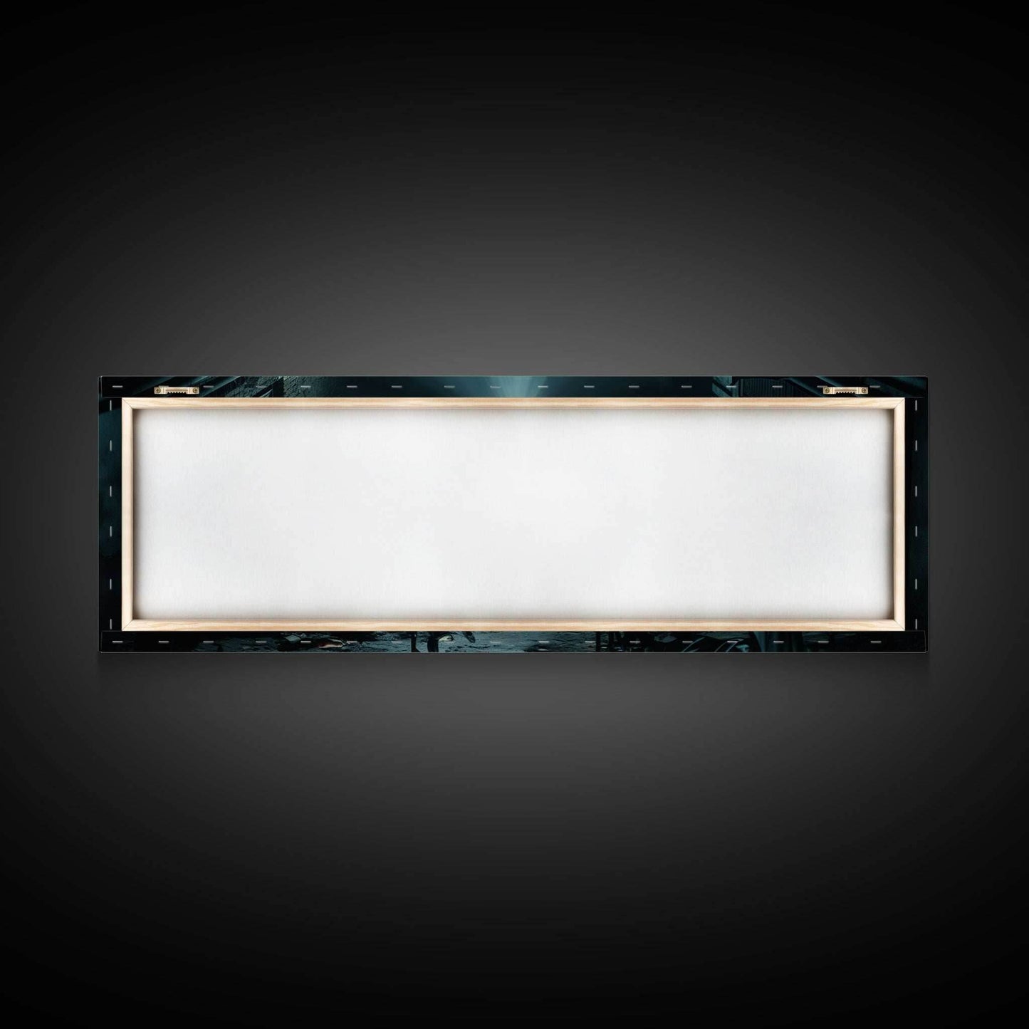 An Abandoned Insane Asylum, Canvas Print Framed Halloween Art, Spooky Decor Panoramic Halloween Art, Halloween Wall Art, Halloween Art Print - 10x30 Inches / Gallery Wrap Canvas - Ready To Hang