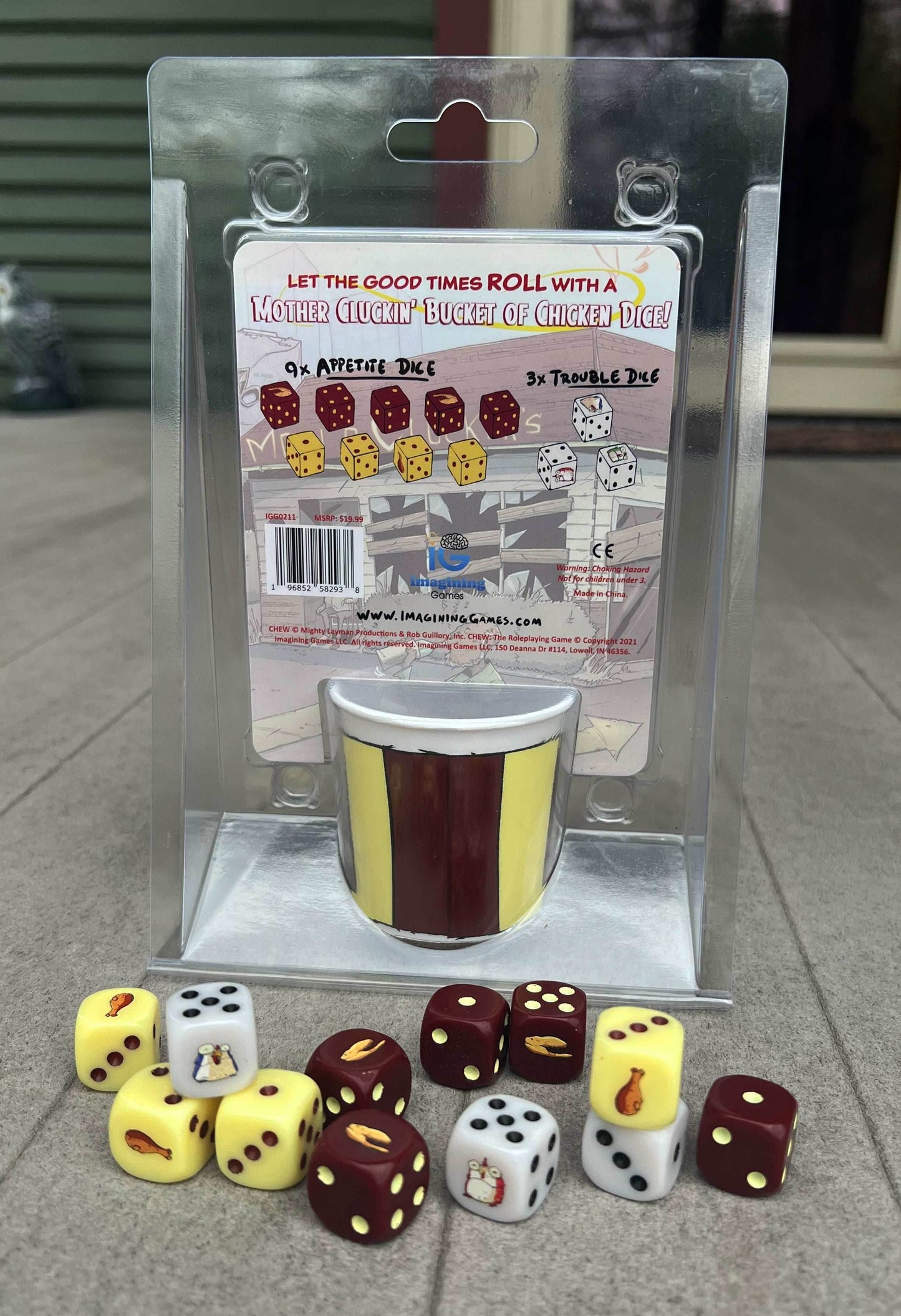 CHEW: Mother Cluckin' Bucket of Chicken Dice (RPG Supplement) - 