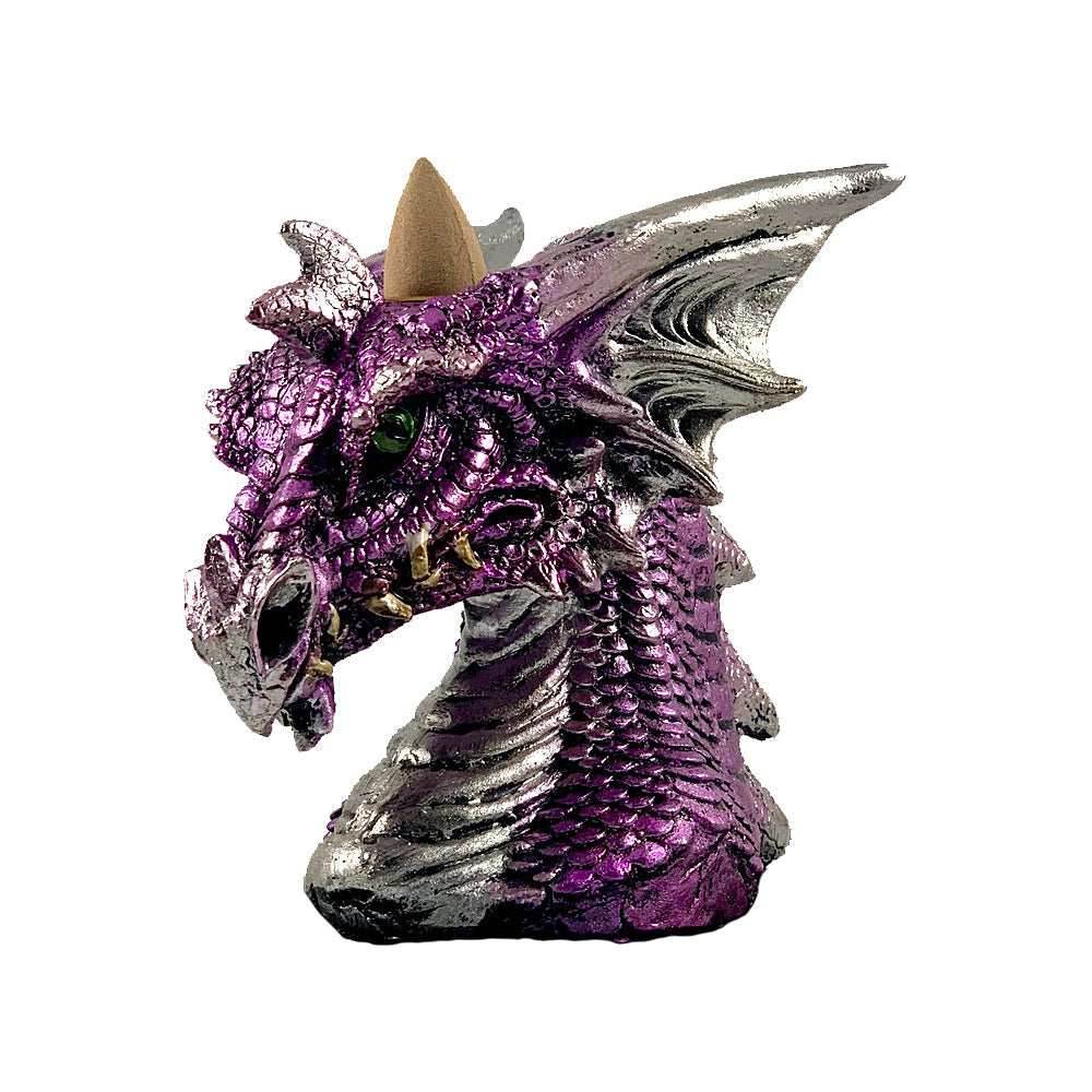 Purple Dragon Head Backflow Cone Burner - 