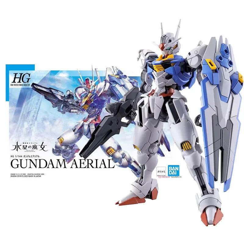 Bandai Anime GUNDAM AERIAL & LFRITH HG 1/144 Genuine Assembly Model Toy Kit, Action Figure Collectible