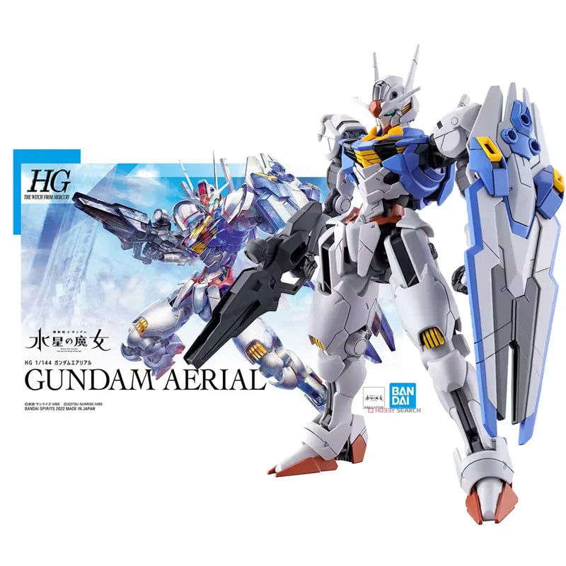 Bandai Anime GUNDAM AERIAL & LFRITH HG 1/144 Genuine Assembly Model Toy Kit, Action Figure Collectible