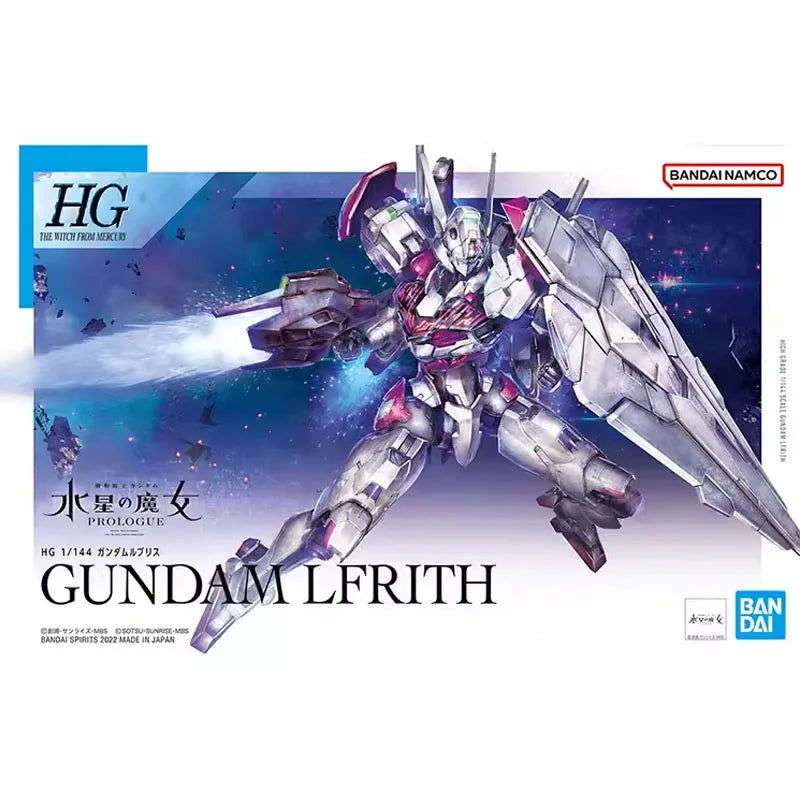 Bandai Anime GUNDAM AERIAL & LFRITH HG 1/144 Genuine Assembly Model Toy Kit, Action Figure Collectible