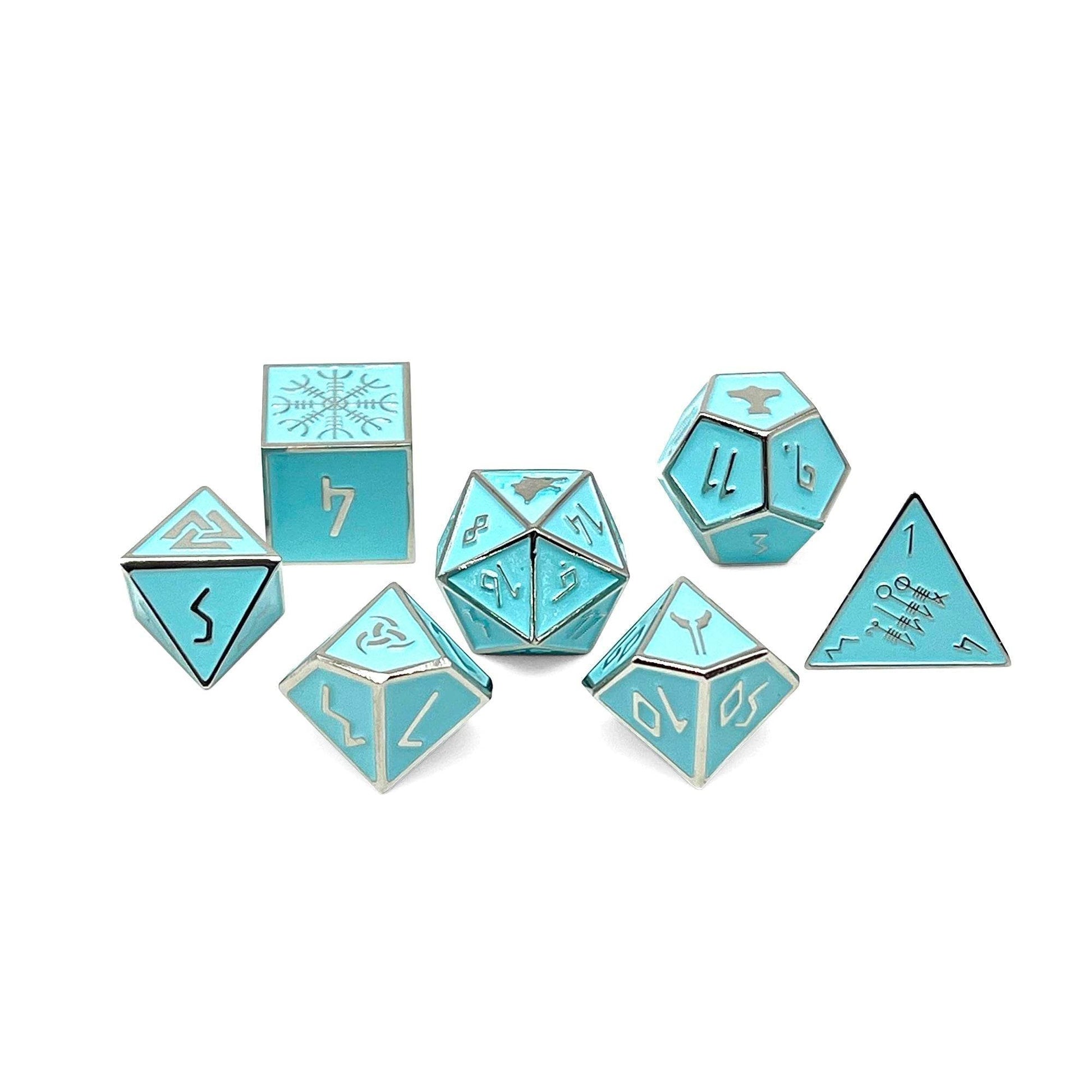 Banshee Wail - Norse Themed Metal Dice Set - 