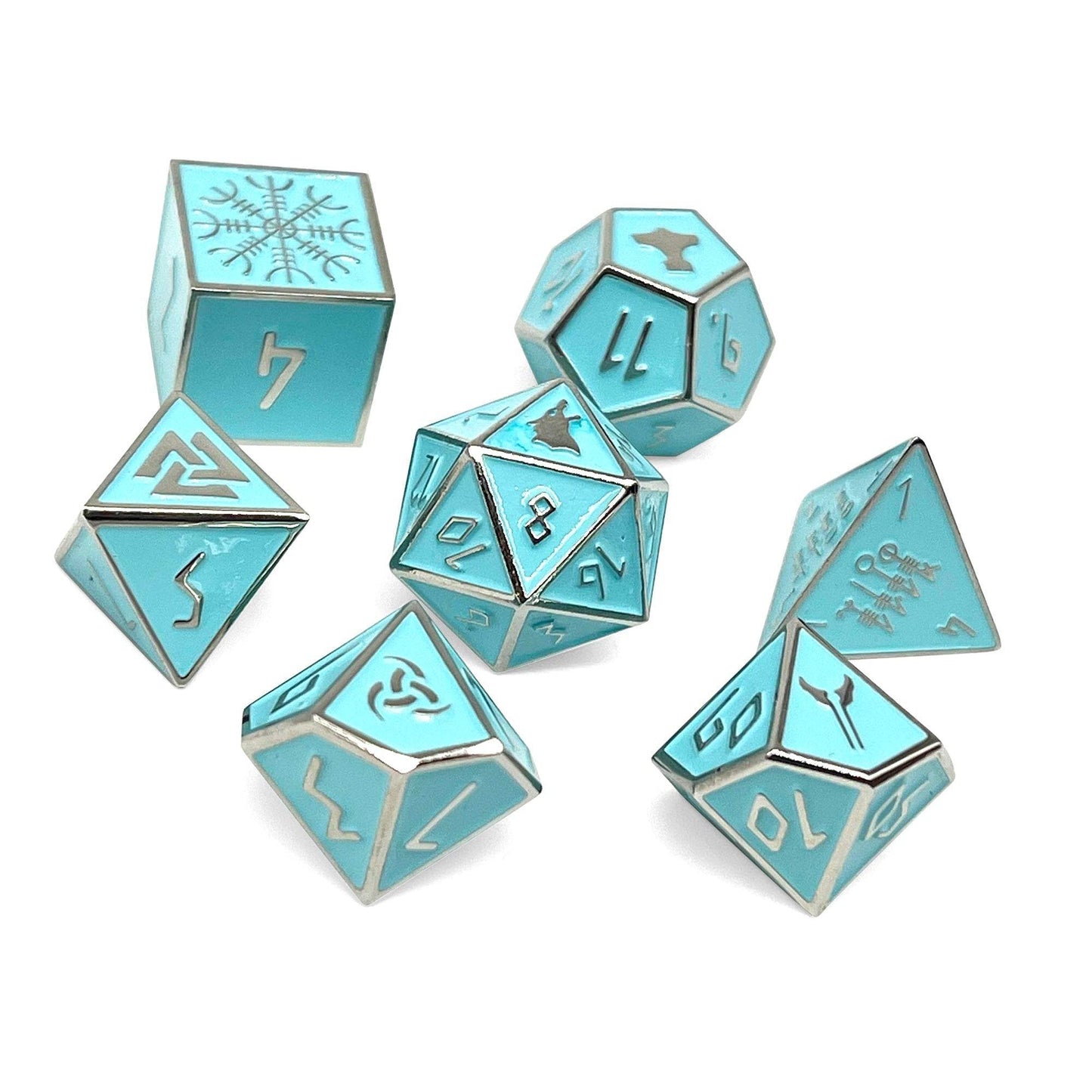 Banshee Wail - Norse Themed Metal Dice Set - 