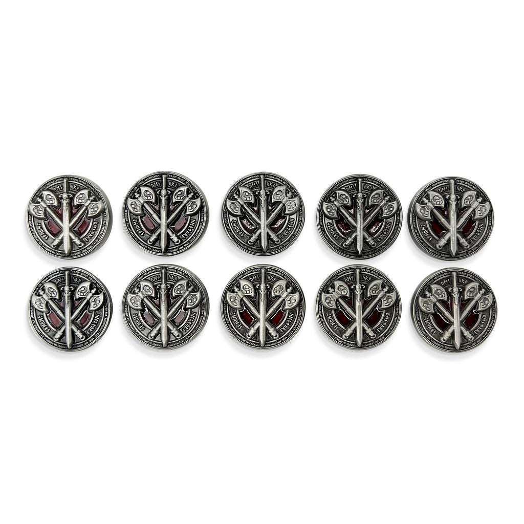 Class Coins - Barbarian Metal Coins Set of 10