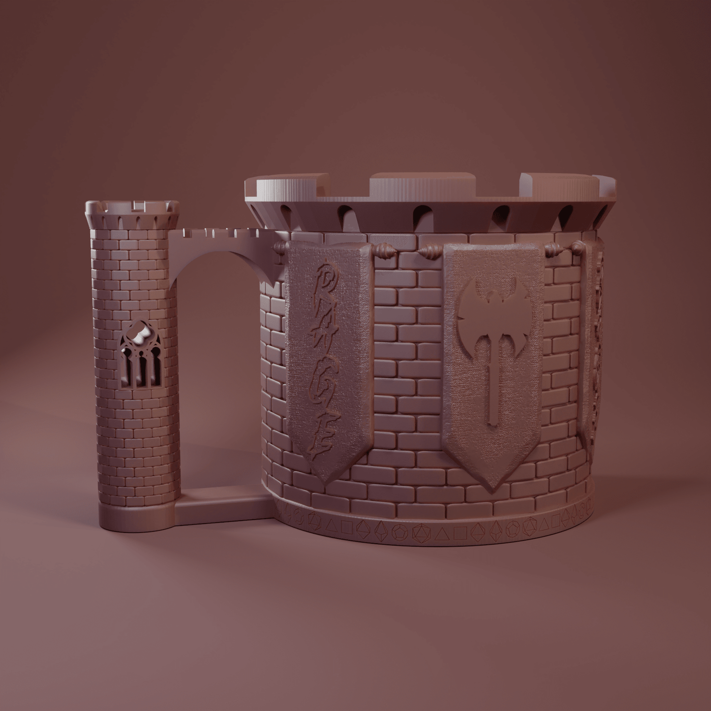 Barbarian Mug & Dice Tower - Tier 1 / Included