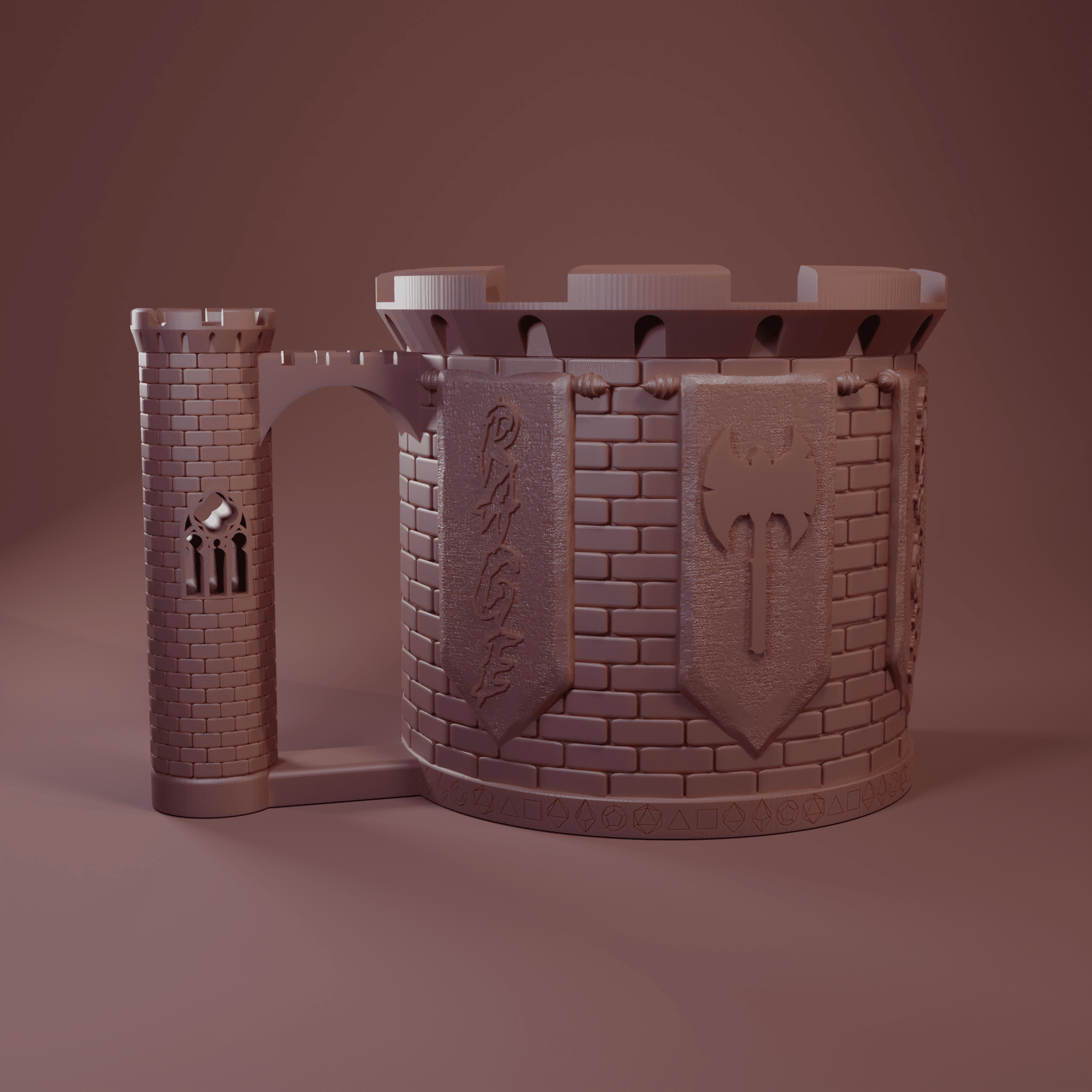 Barbarian Mug & Dice Tower - Tier 1 / Included