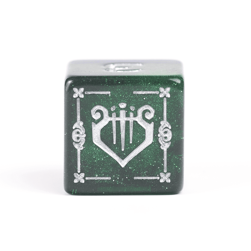 D&D Adventure Dice Set - Bard Edition | Blue/Green 15pc Collection - 