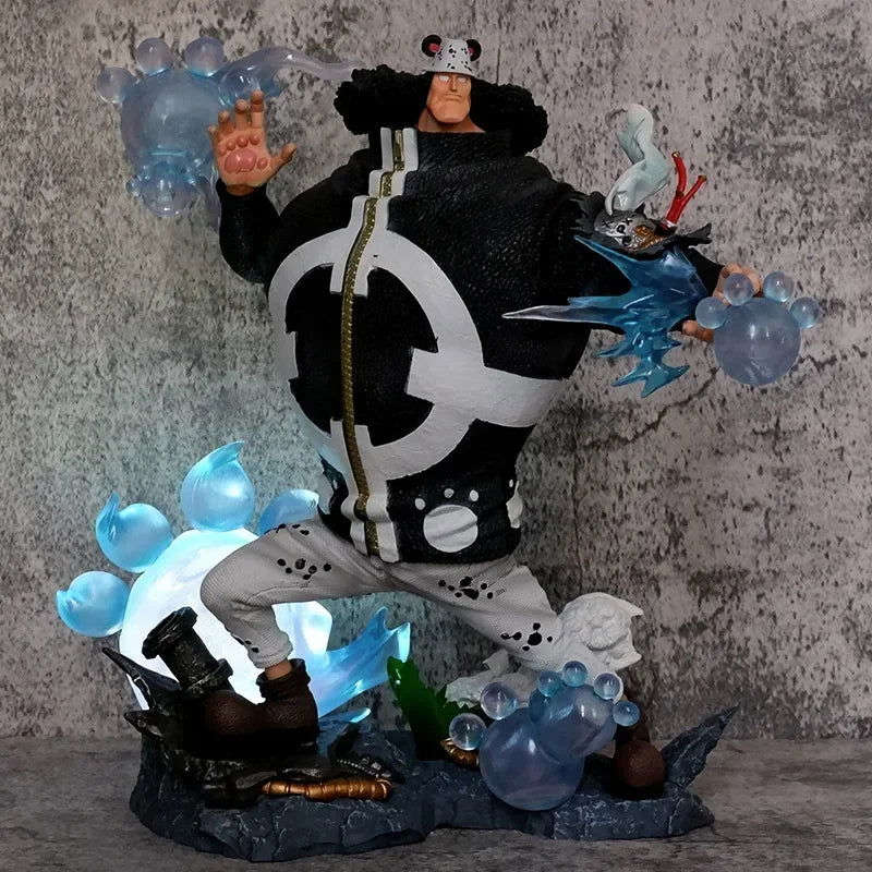 Bartholemew Kuma LED Anime Figure, One Piece Ursus Shock Action Figurines Statue Collection 32cm
