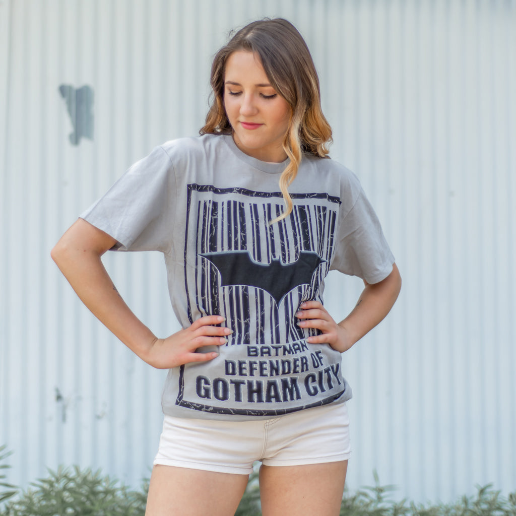 Batman Barcode Defender of Gotham City T-Shirt