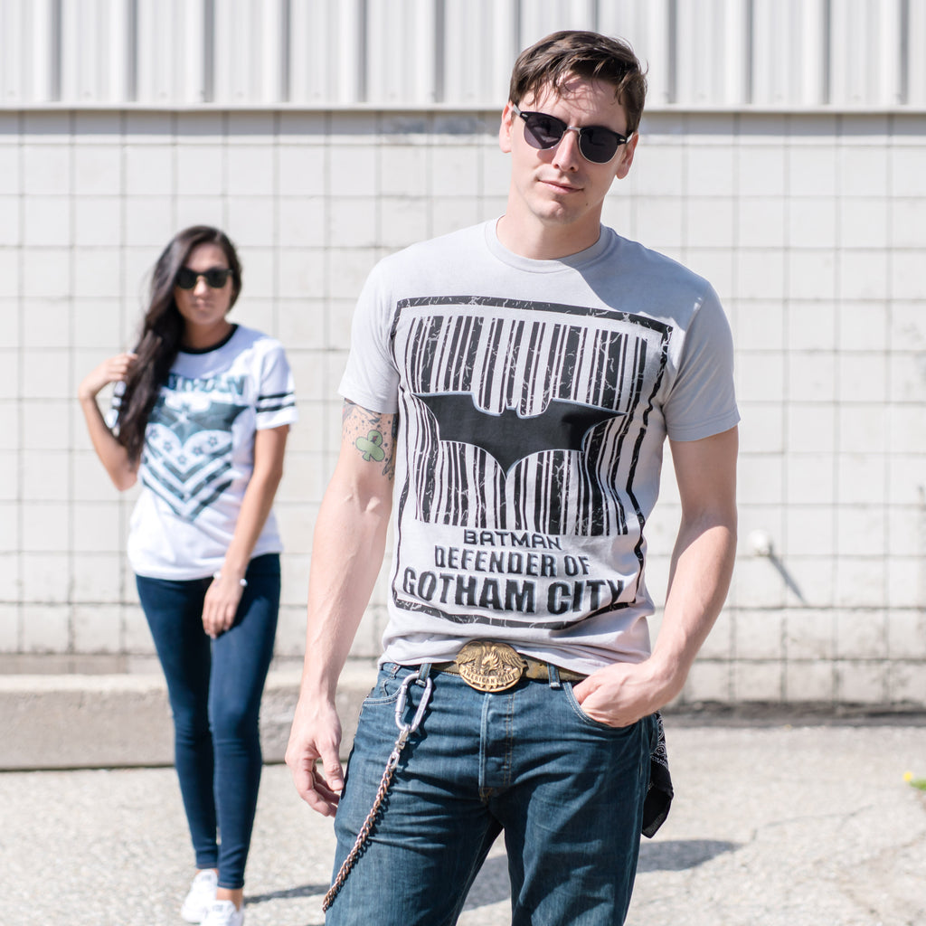 Batman Barcode Defender of Gotham City T-Shirt