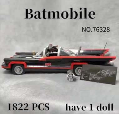 Classic Batmobile Building Block Set (1822 Pieces) 76328 - 