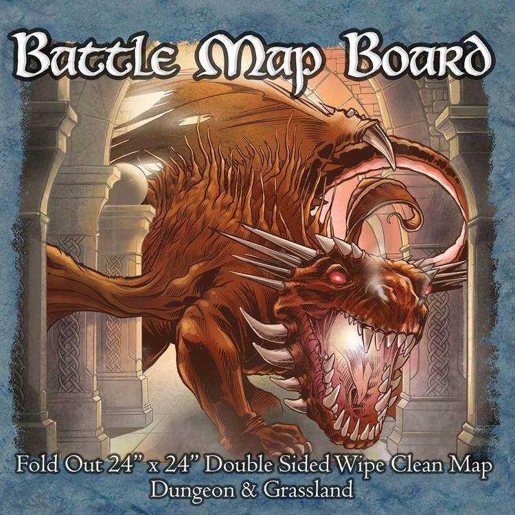 Battle Map Board - Dungeon & Grassland - 