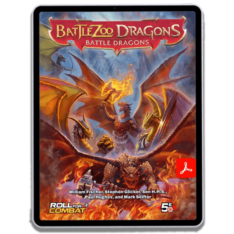 Battlezoo Dragons: Battle Dragons PDF - D&D 5th Edition / PDF Only