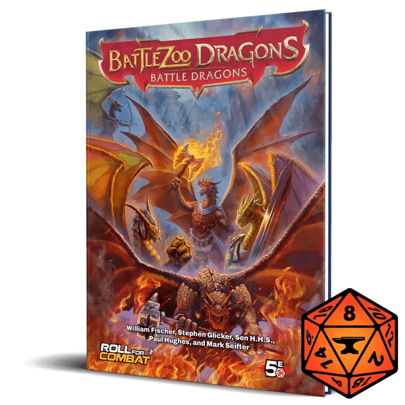 Battlezoo Dragons: Battle Dragons PDF - D&D 5th Edition / Hardcover & PDF & Foundry VTT Module