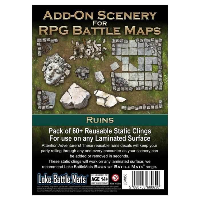 Battle Mats: Add On Scenery - Ruins - 