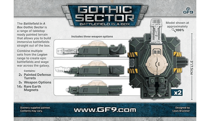 Battlefield in a Box: Gothic Sector - Legion Defense Turrets - 