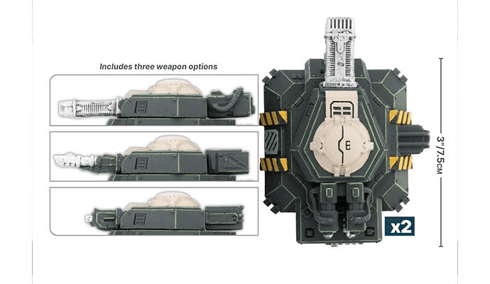 Battlefield in a Box: Gothic Sector - Legion Defense Turrets - 