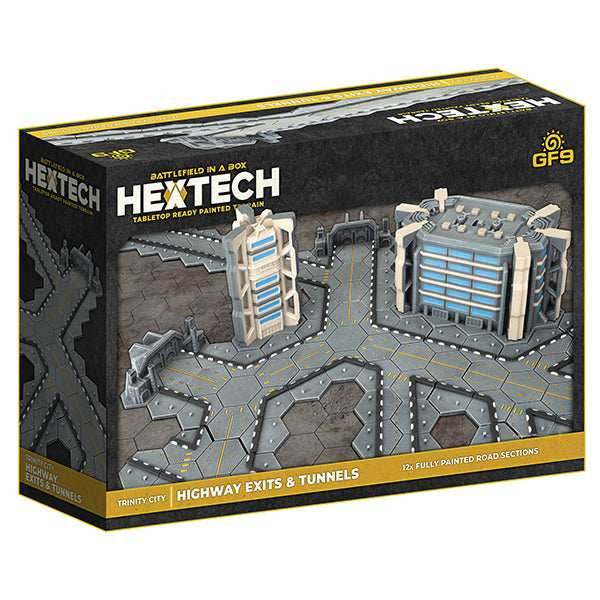 Battlefield in a Box: HexTech - Trinity City - Highway Exits and Tunnels - 