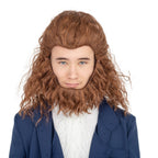 Adult Beast Movie Halloween Cosplay Costume Wig and Beard Set