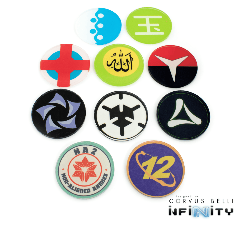 Infinity Faction Command Tokens - Aleph