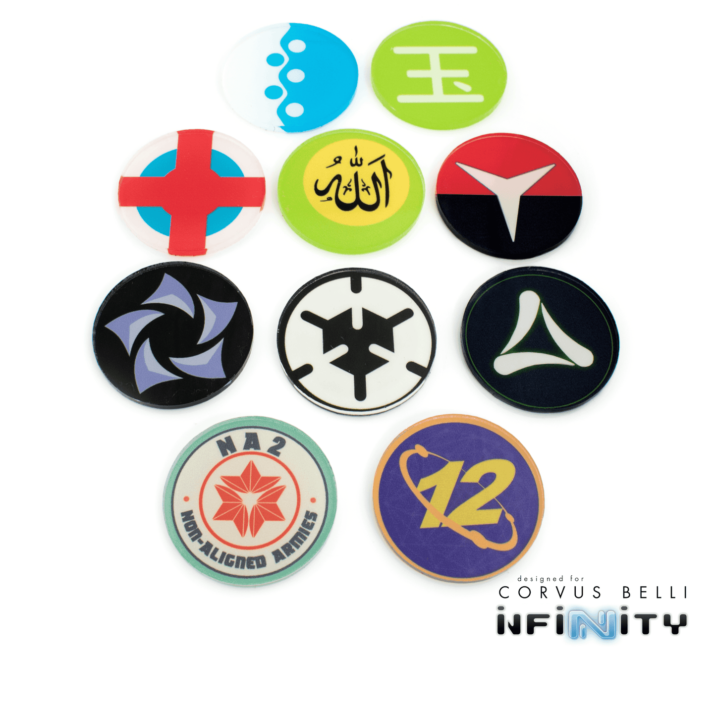 Infinity Faction Command Tokens - Aleph
