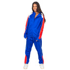 Beer Fest USA Blue and Red Tracksuit Jacket and Pants Halloween Costume Cosplay