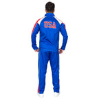 Beer Fest USA Blue and Red Tracksuit Jacket and Pants Halloween Costume Cosplay