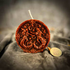 Beeswax Gemini Twins Zodiac Spell Candle - Brown (Grounding)