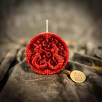 Beeswax Gemini Twins Zodiac Spell Candle - Red (Passion)