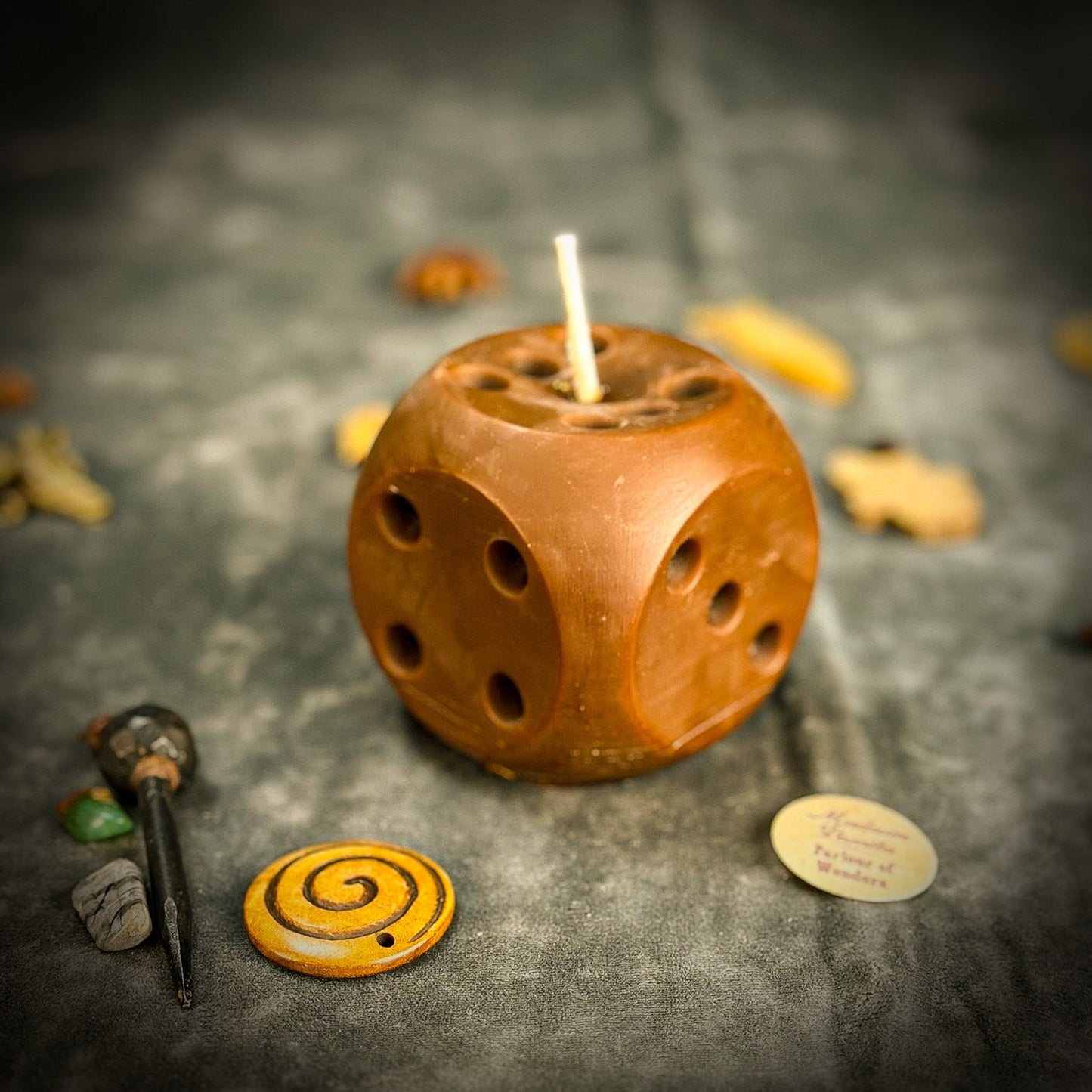 Lucky Dice Candle Spell Kit - Gambling Luck & Good Fortune