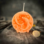 Beeswax Pisces Fish Zodiac Spell Candle - Pink (Romance)