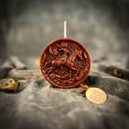 Beeswax Sagittarius Archer Zodiac Spell Candle - Brown (Grounding)