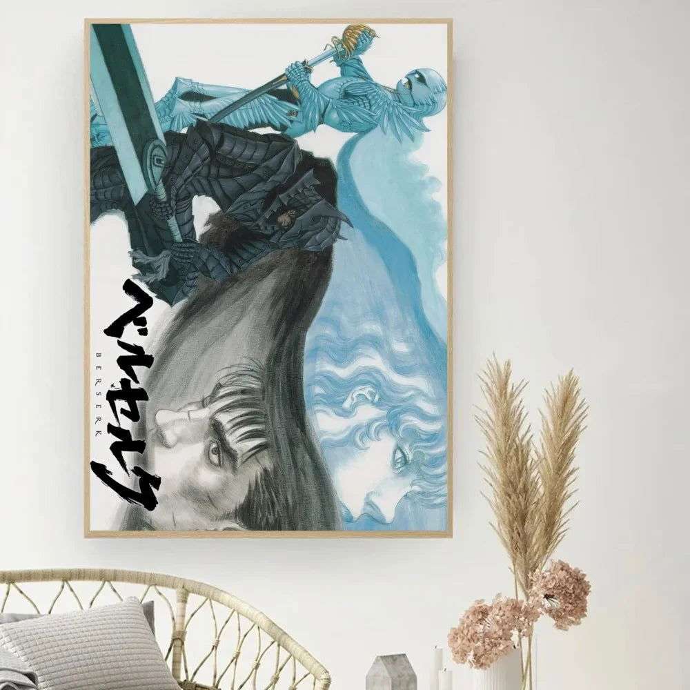 Berserk Posters, Anime Poster DIY Vintage Movie Poster Wall Art