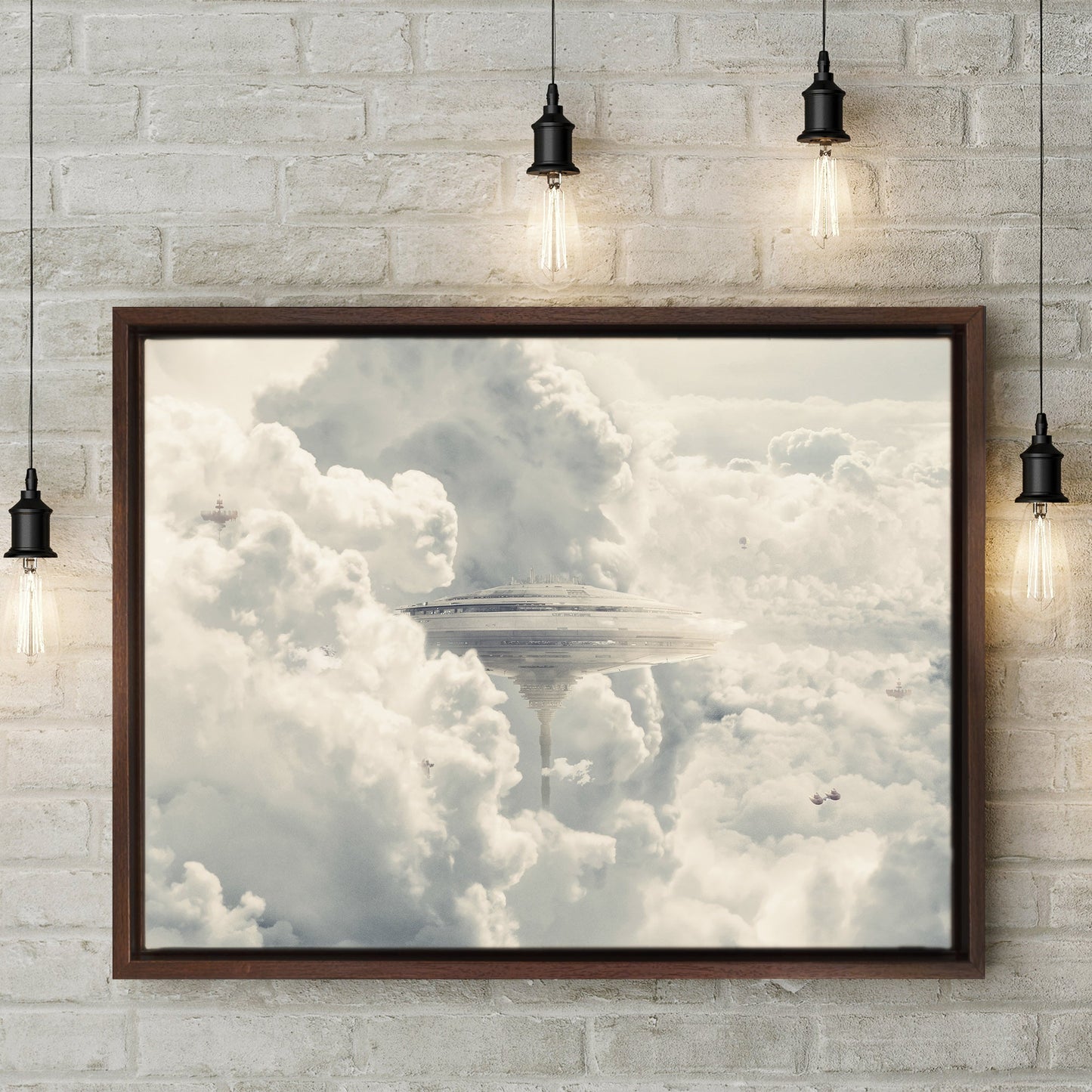 Bespin Cloud City Star Wars Framed Canvas Art