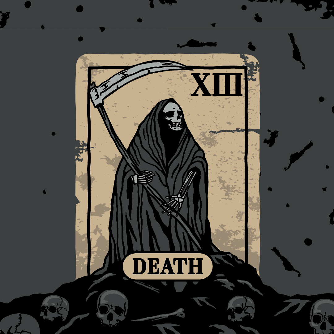 Death Tarot Card Ankle Socks - 