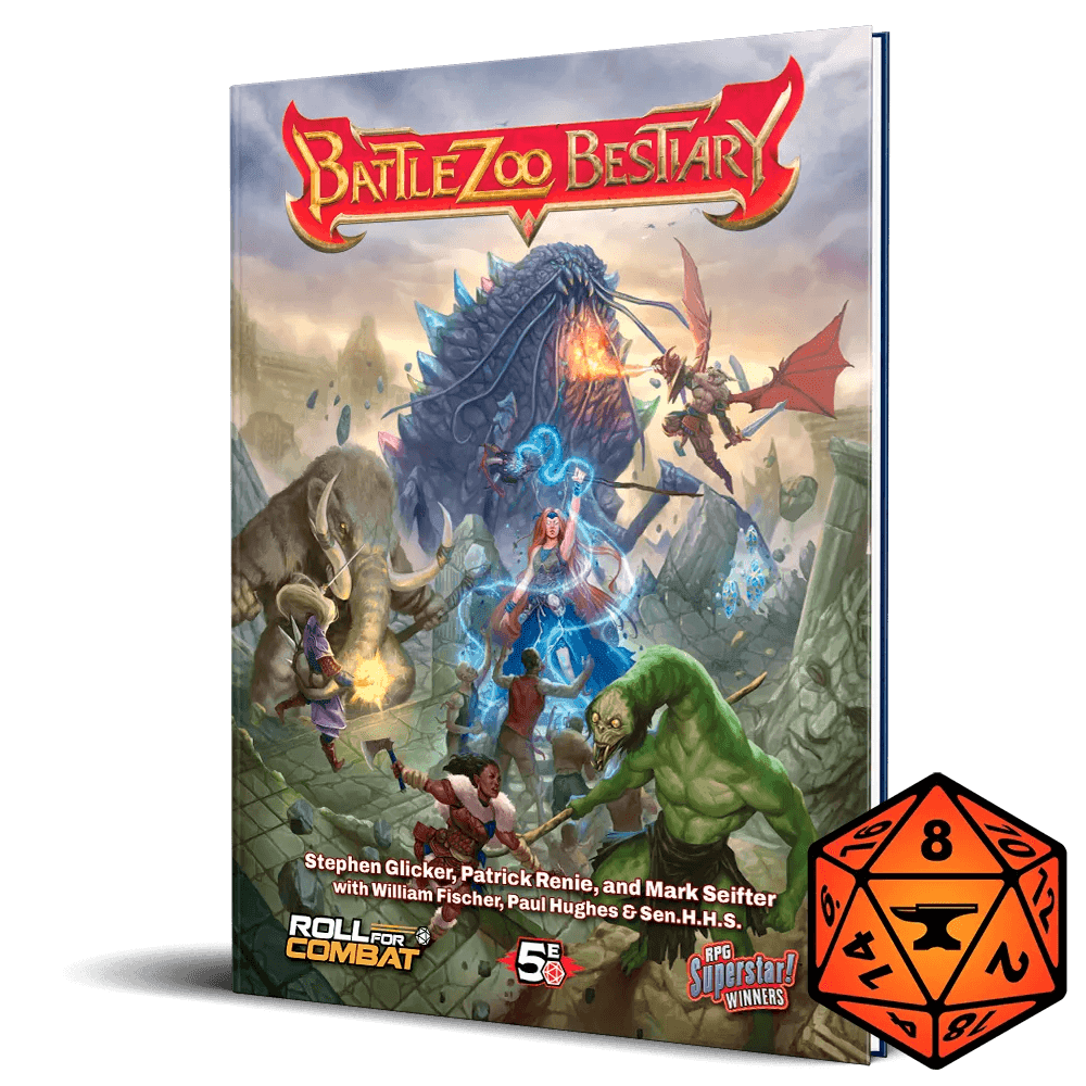 Battlezoo Bestiary Hardcover Standard Edition & PDF - D&D 5th Edition / Hardcover & PDF & Foundry VTT Module
