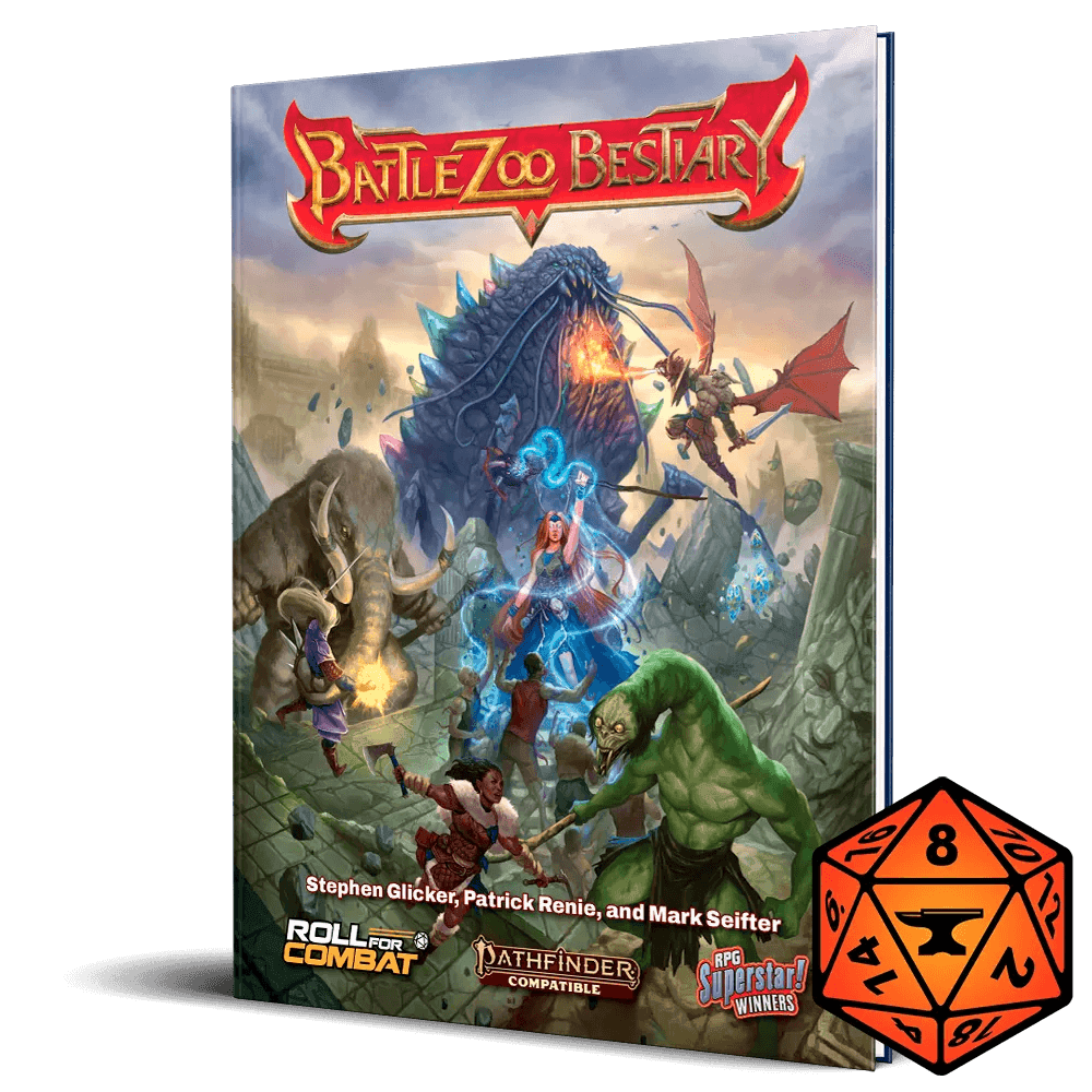 Battlezoo Bestiary Hardcover Standard Edition & PDF - Pathfinder 2nd Edition / Hardcover & PDF & Foundry VTT Module