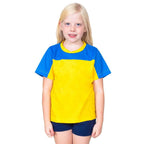 Big Nate Blue & Yellow Kids Shirt Halloween Costume Cosplay - Age 5/6
