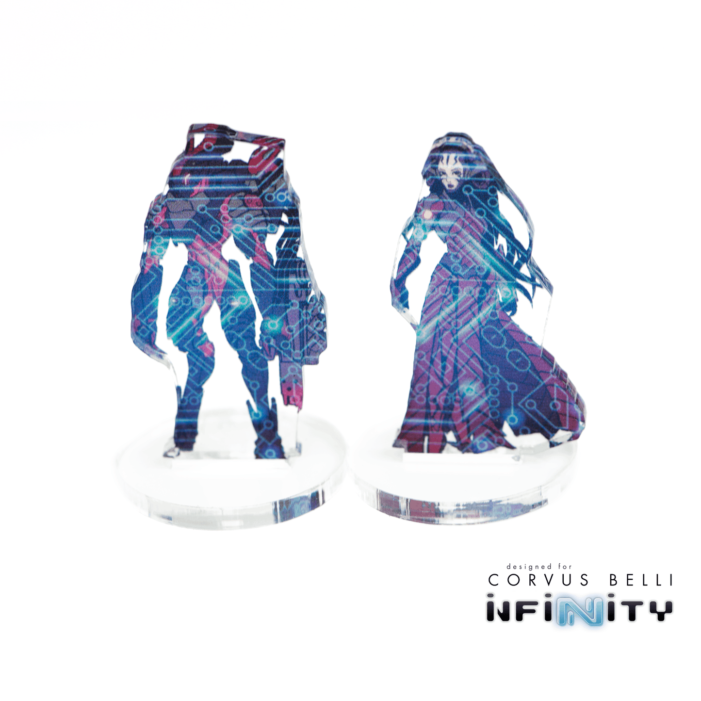 Infinity 3D Markers - Bit & Kiss (2x 25mm Cybermask)