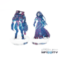 Infinity 3D Markers: Bit & Kiss (2x 25mm Cybermask) - AB