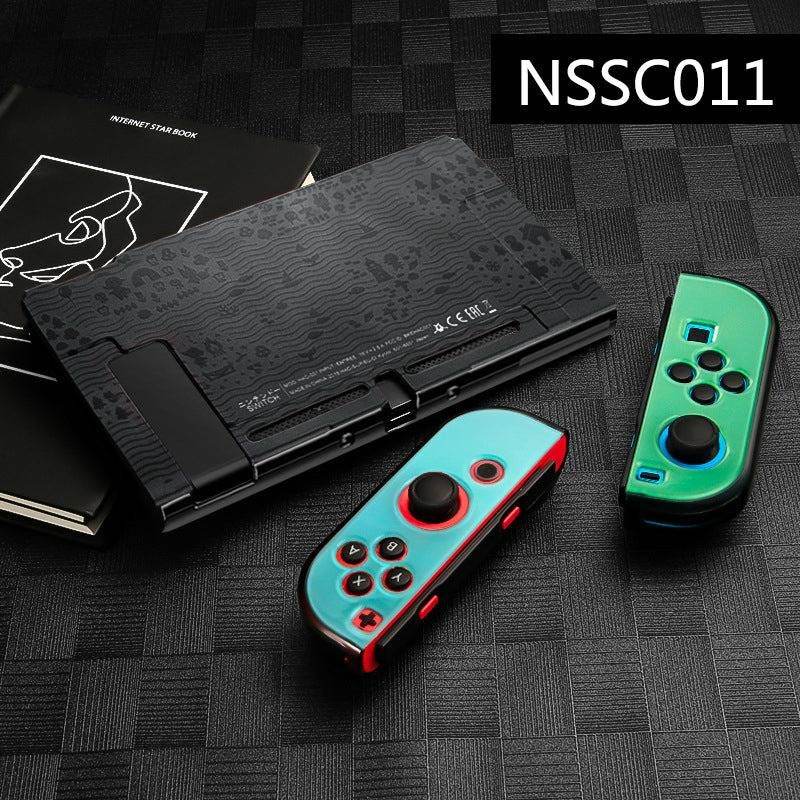 Nintendo Switch Shell and Joy Con Case Covers by GameTech - Black Green & Blue Case