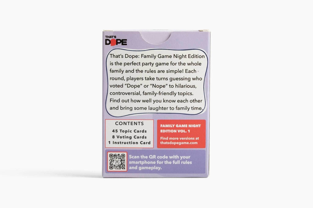 That's Dope: Family Game Night Edition - 