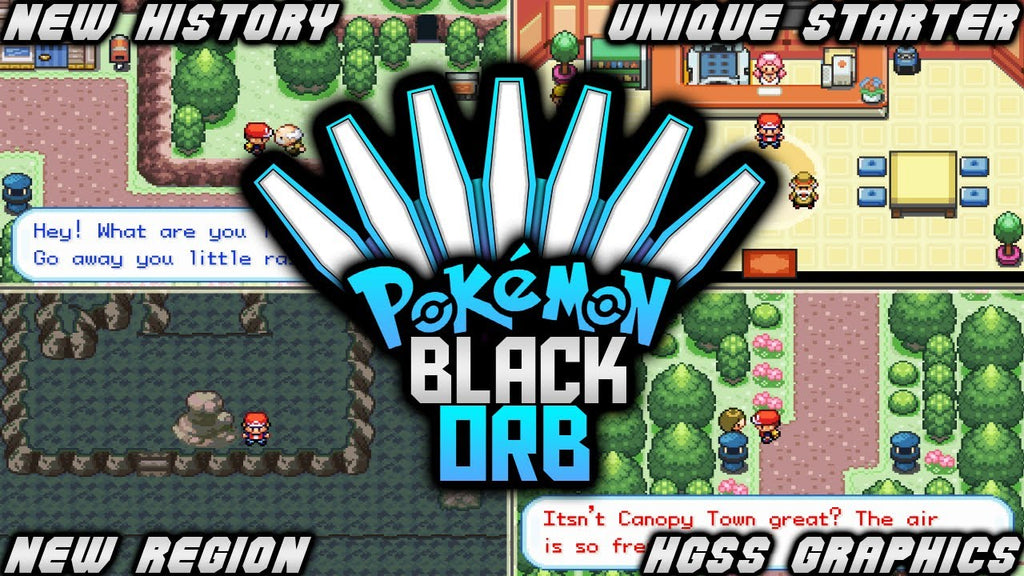 Pokemon Black Orb GBA ROM Hack Video Game Custom Gameboy Advance